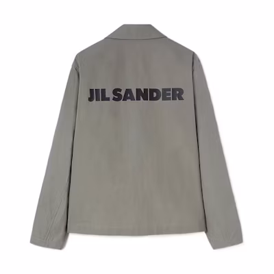 JIL SANDER FW22 Back Logo Print Single-Breasted Collar Jacket Light Green Men. J23BN0003-J45071-317