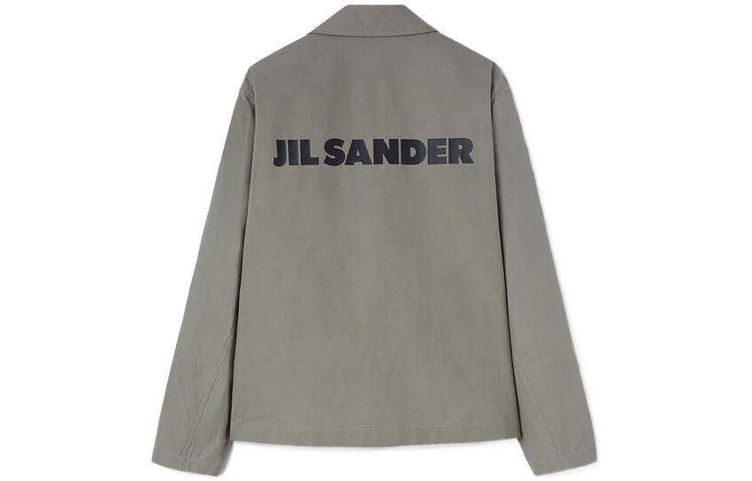 Order JIL SANDER FW22 Back Logo Print Single-Breasted Collar Jacket Light Green Men. J23BN0003-J45071-317