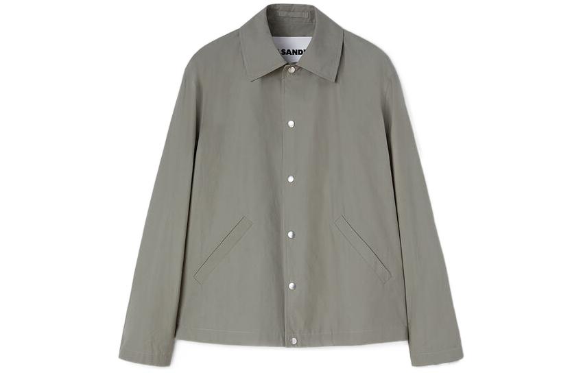 Lookbook JIL SANDER FW22 Back Logo Print Single-Breasted Collar Jacket Light Green Men. J23BN0003-J45071-317