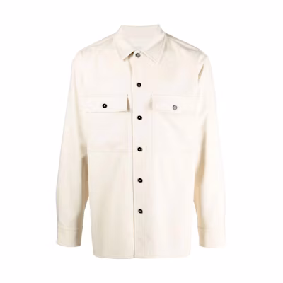 Jil Sander FW22 Beige Single-Breasted Collar Shirt Jacket J47DL0001J40008-275