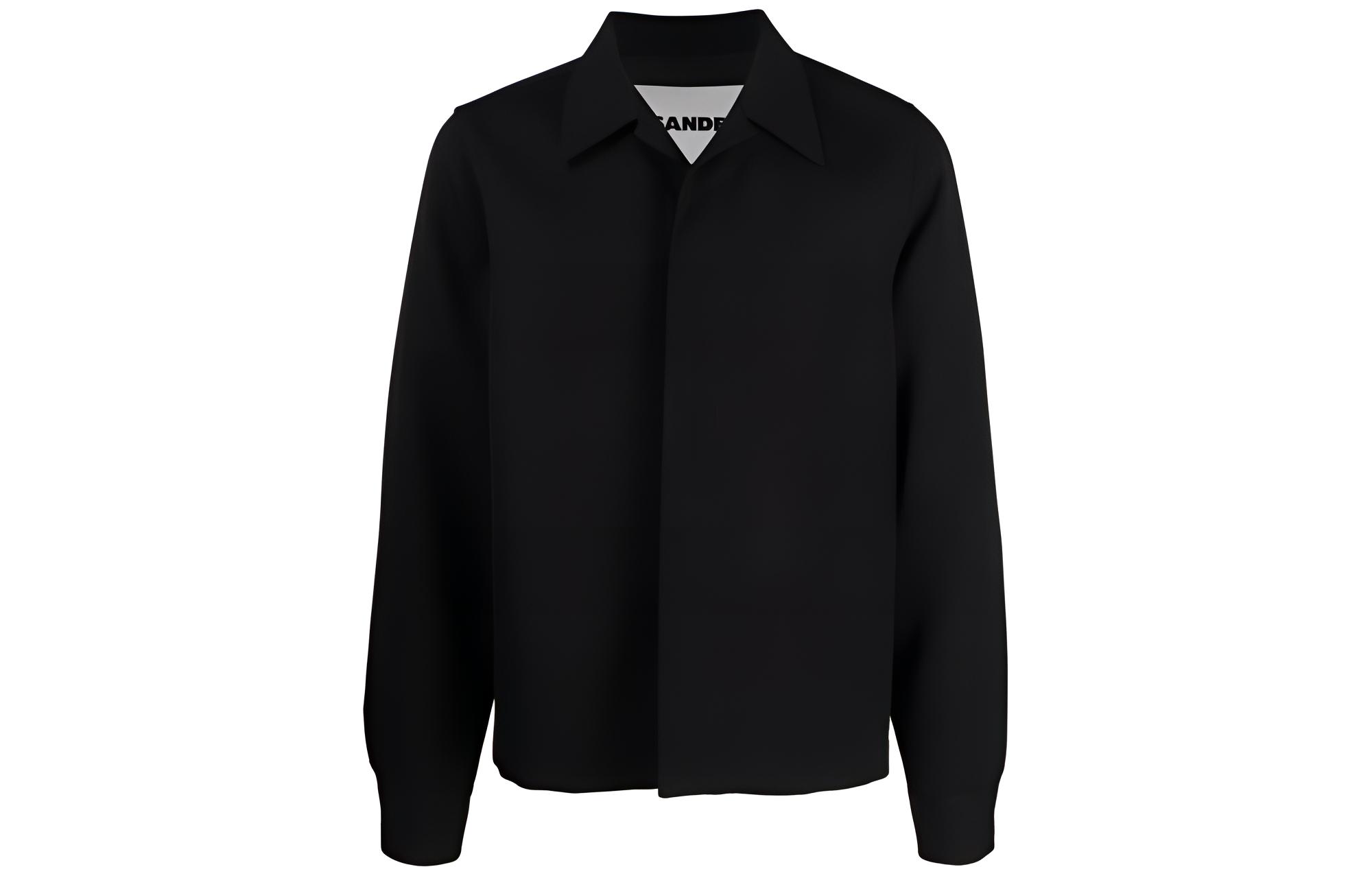 Jil Sander FW22 Black Monochrome Long-Sleeve Casual Jacket J21BN0023J40002-001