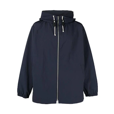 JIL SANDER FW22 Blue Zip-Up Collared Long-Sleeve Jacket J47BN0007-J70008-402