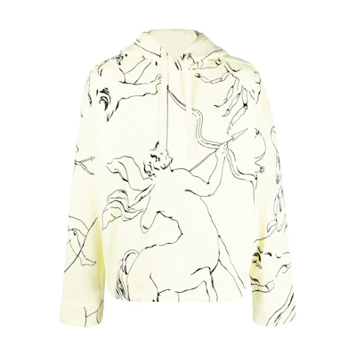 Jil Sander FW22 Graphic Print Hoodie Men’s Off-White J21GU0011J45088