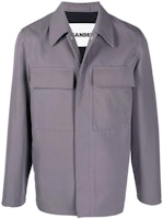 Jil Sander FW22 Grey Single-Breasted Overshirt Jacket Mens JSMU400111MU202000-031 Jil Sander FW22 Grey Single-Breasted Overshirt Jacket Mens JSMU400111MU202000-031