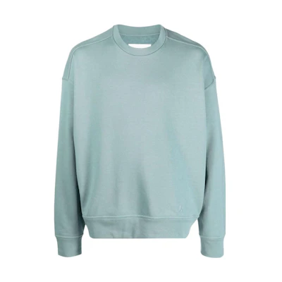 JIL SANDER FW22 Logo Embroidered Crewneck Sweatshirt Men’s Blue J47GU0003-J45050-043