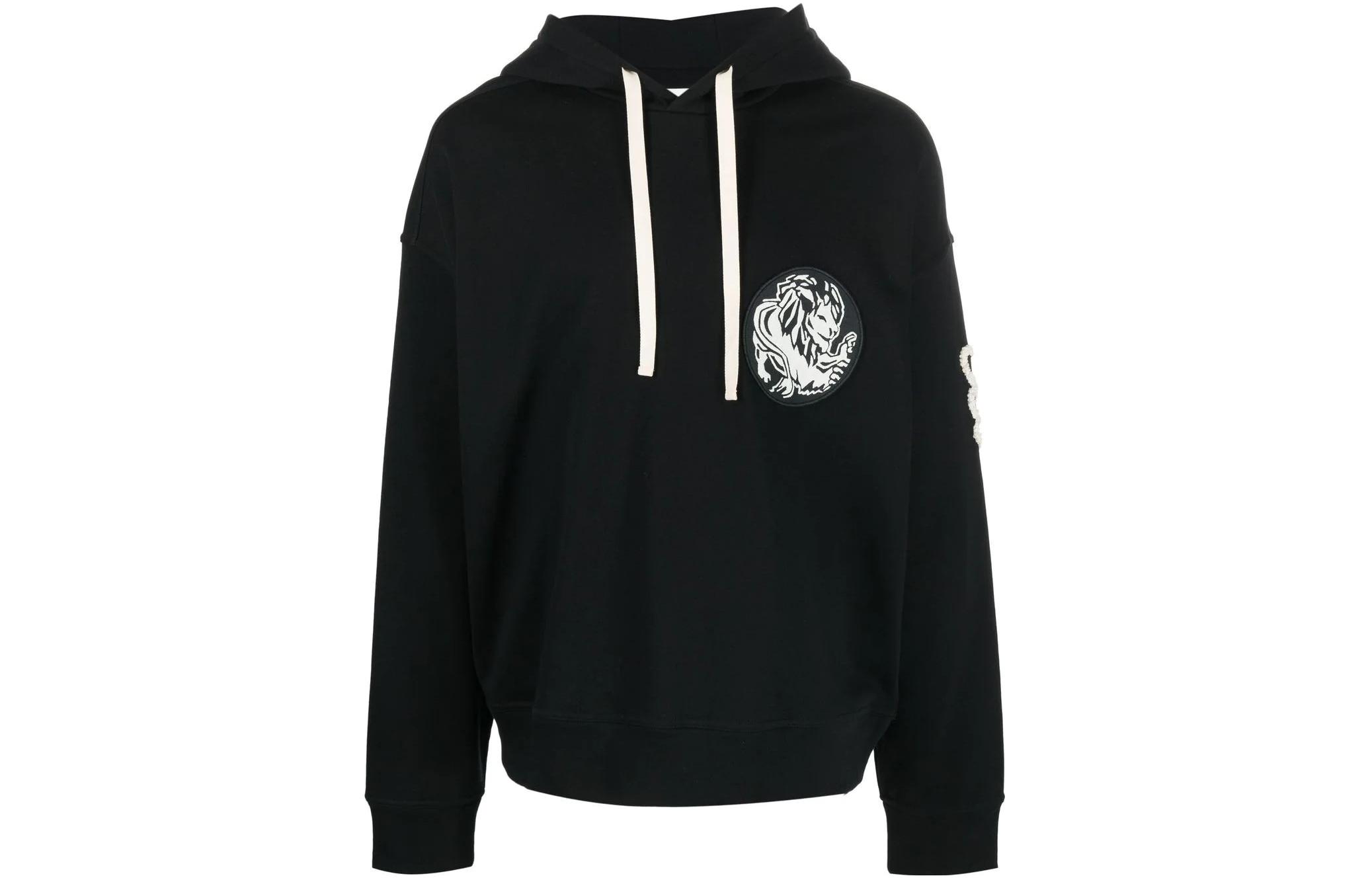 JIL SANDER FW22 Pattern Embroidered Pullover Sweatshirt Black () J21GU0007J45094