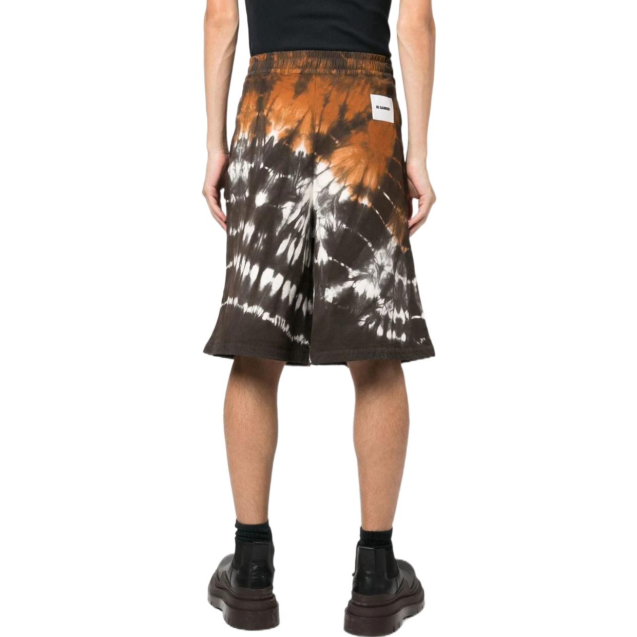 Shop 질 샌더 FW22 패턴 프린트 밴딩 허리 무릎 길이 반바지 멀티 남성용 J47KA0034JTN031
