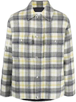 Order Jil Sander FW22 男士黃灰格紋長袖襯衫外套 J47BN0011-J40012-973