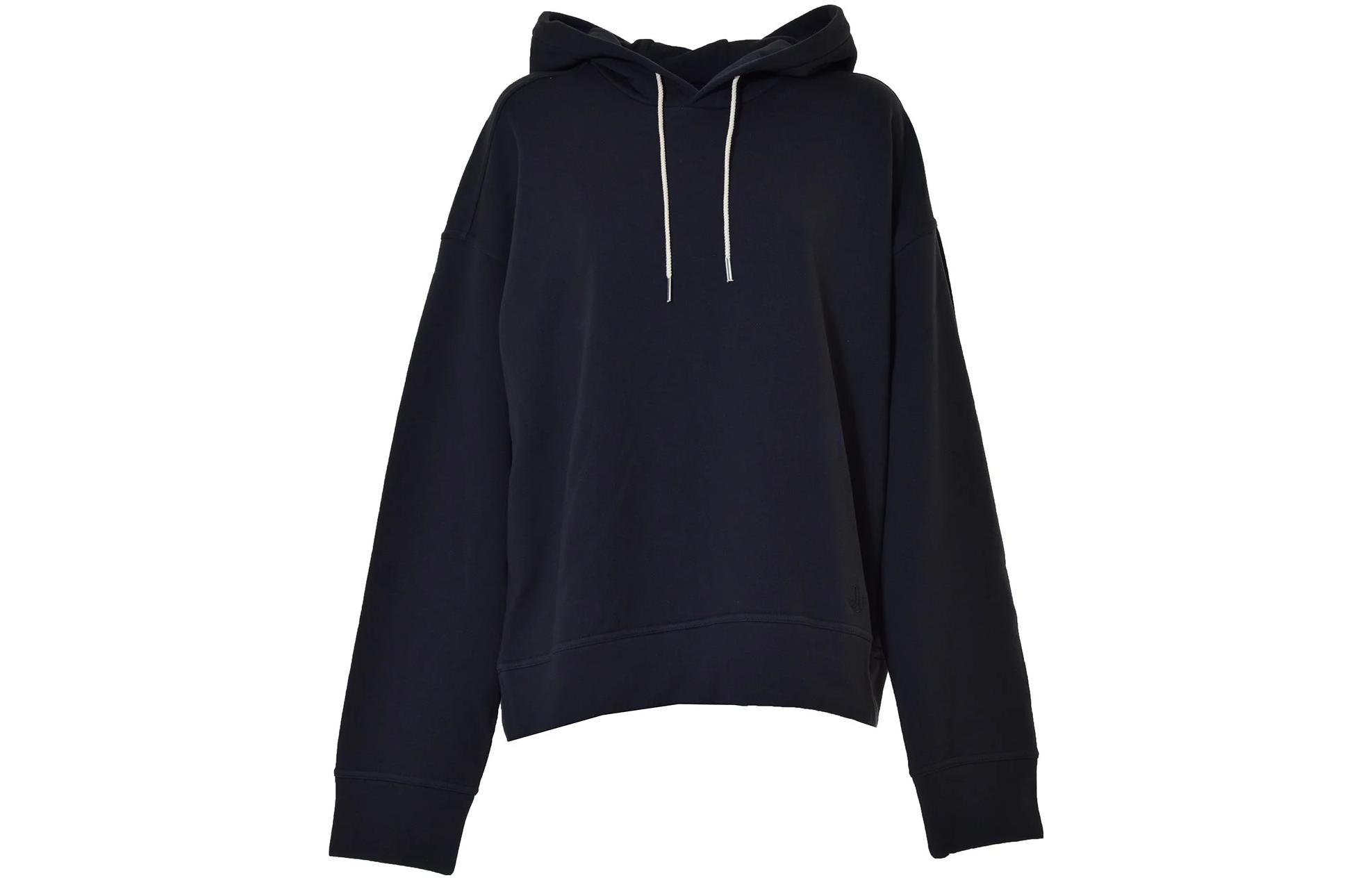 JIL SANDER FW22 Plain Blue Hoodie Long Sleeve Pullover J47GU0004J45050401