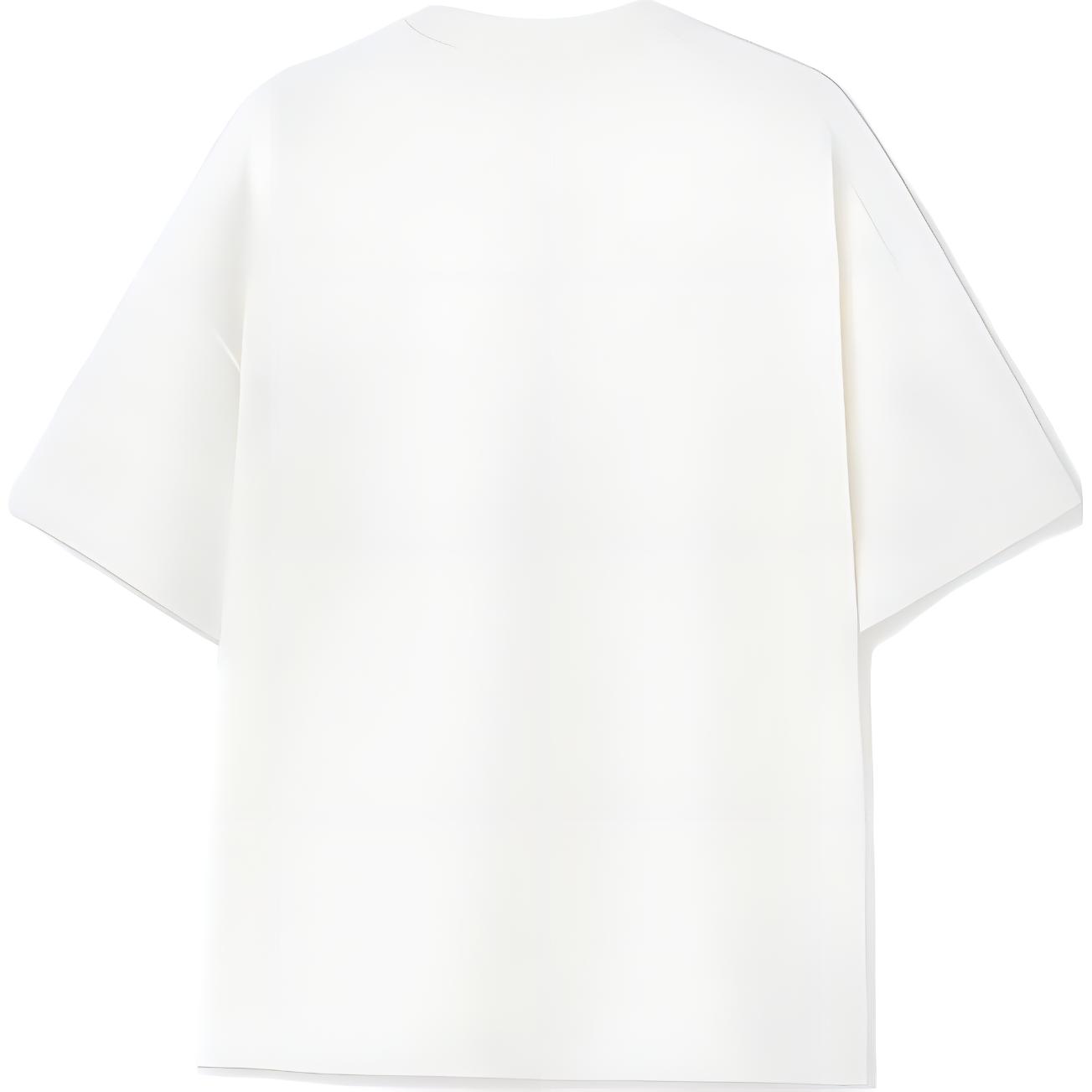 Lookbook JIL SANDER 2022秋冬肖像印花宽松版白色圆领T恤。 J21GC0018-J45092-126