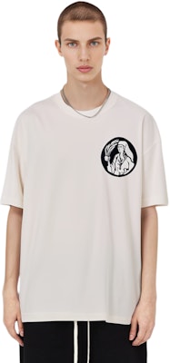 JIL SANDER FW22 Portrait Print Loose Fit White Crewneck T-Shirt . J21GC0018-J45092-126 Sizing JIL SANDER FW22 Portrait Print Loose Fit White Crewneck T-Shirt . J21GC0018-J45092-126