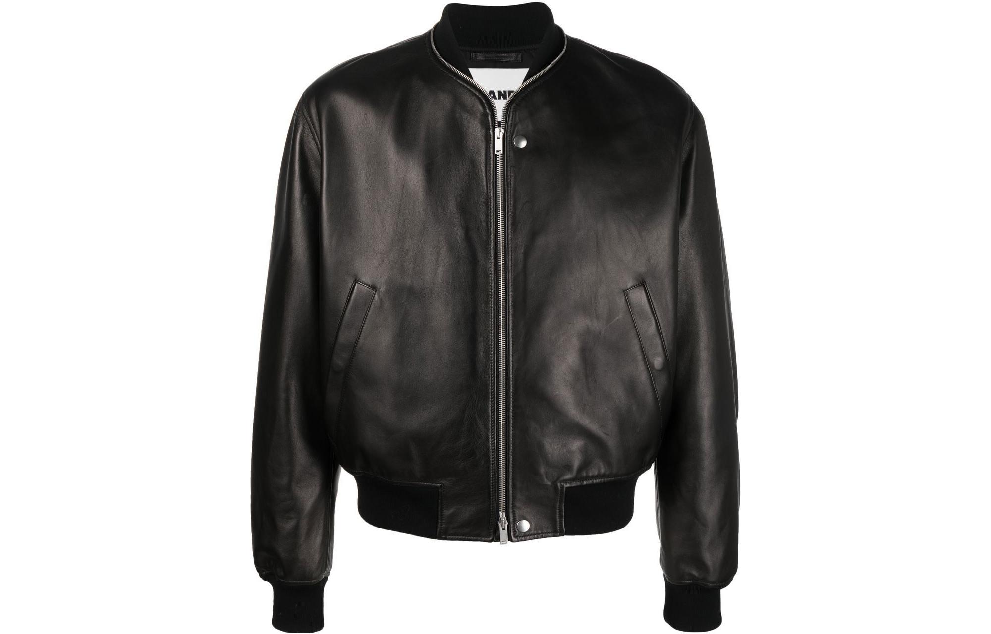 JIL SANDER FW22 Solid Black Zip-Up Jacket J23BN0012J07037001