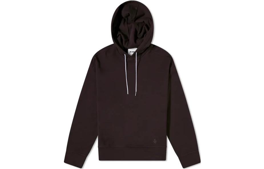 Jil Sander FW22 Solid Color Brown Hoodie Casual Long-Sleeve Pullover JPUT707526-MT248608-202