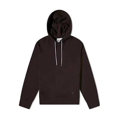 Jil Sander FW22 Solid Color Brown Hoodie Casual Long-Sleeve Pullover JPUT707526-MT248608-202