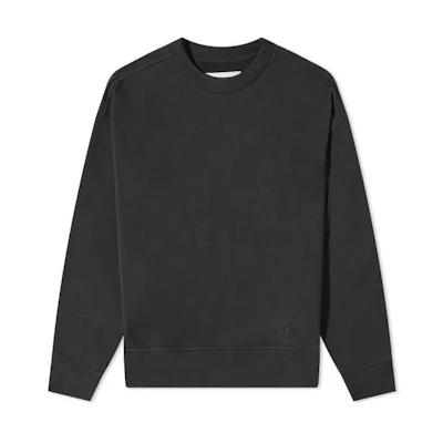 Jil Sander FW22 Solid Color Crewneck Pullover Sweatshirt Men’s Dark Grey JPUU707530MU248608-001