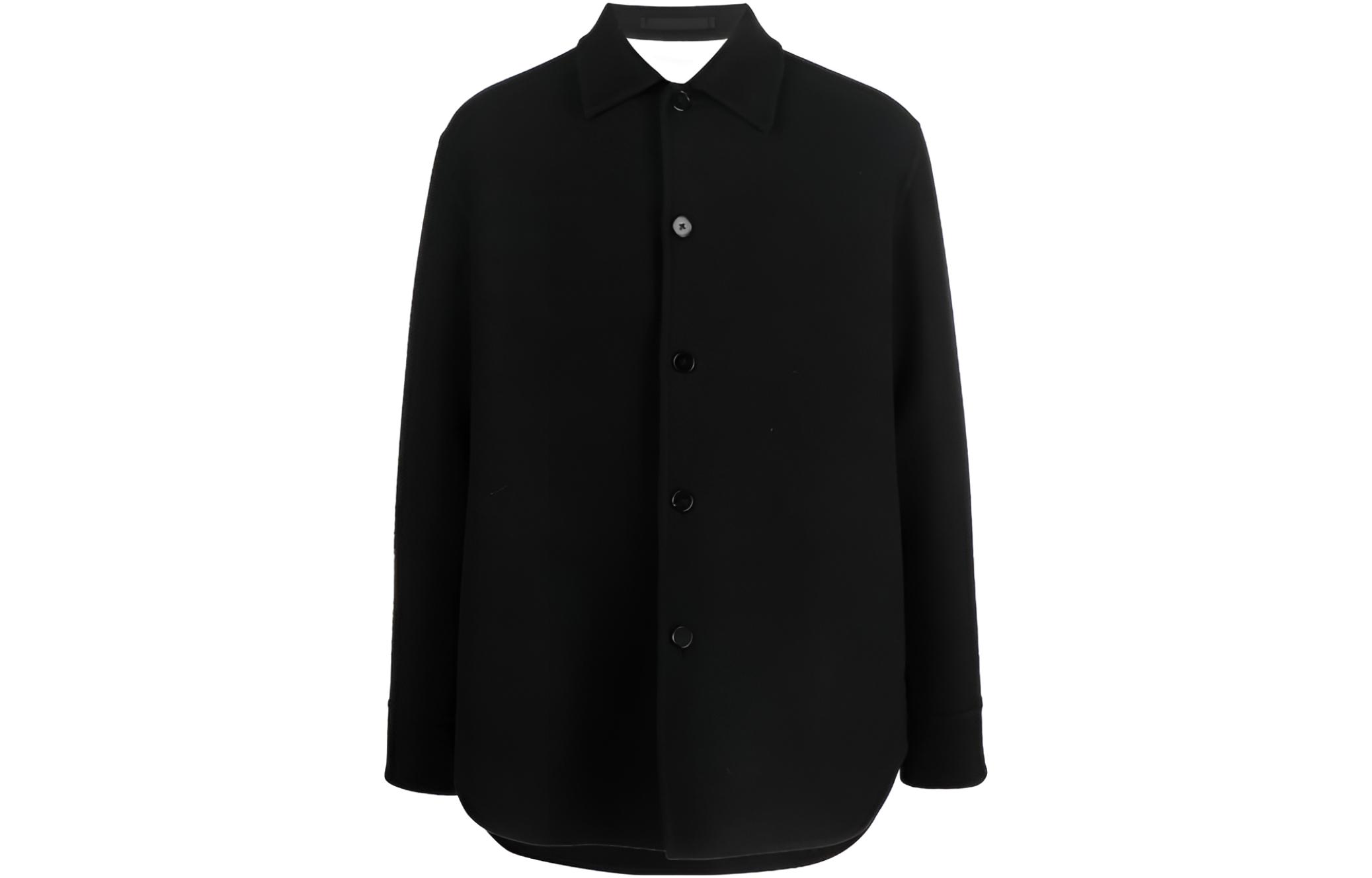 JIL SANDER FW22 Solid Color Single-Breasted Long-Sleeve Jacket Men J23BN0006-J40020-001