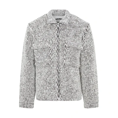 Jil Sander FW22 Striped Zip-Up Jacket with Chest Pocket Black J21DL0036J14562-112