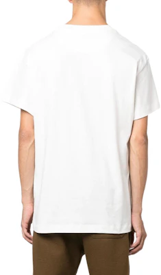 JIL SANDER FW22 Unisex Kaos Crewneck Putih dengan Desain Logo Patch. J47GC0001J45048100 Shop JIL SANDER FW22 Unisex Kaos Crewneck Putih dengan Desain Logo Patch. J47GC0001J45048100