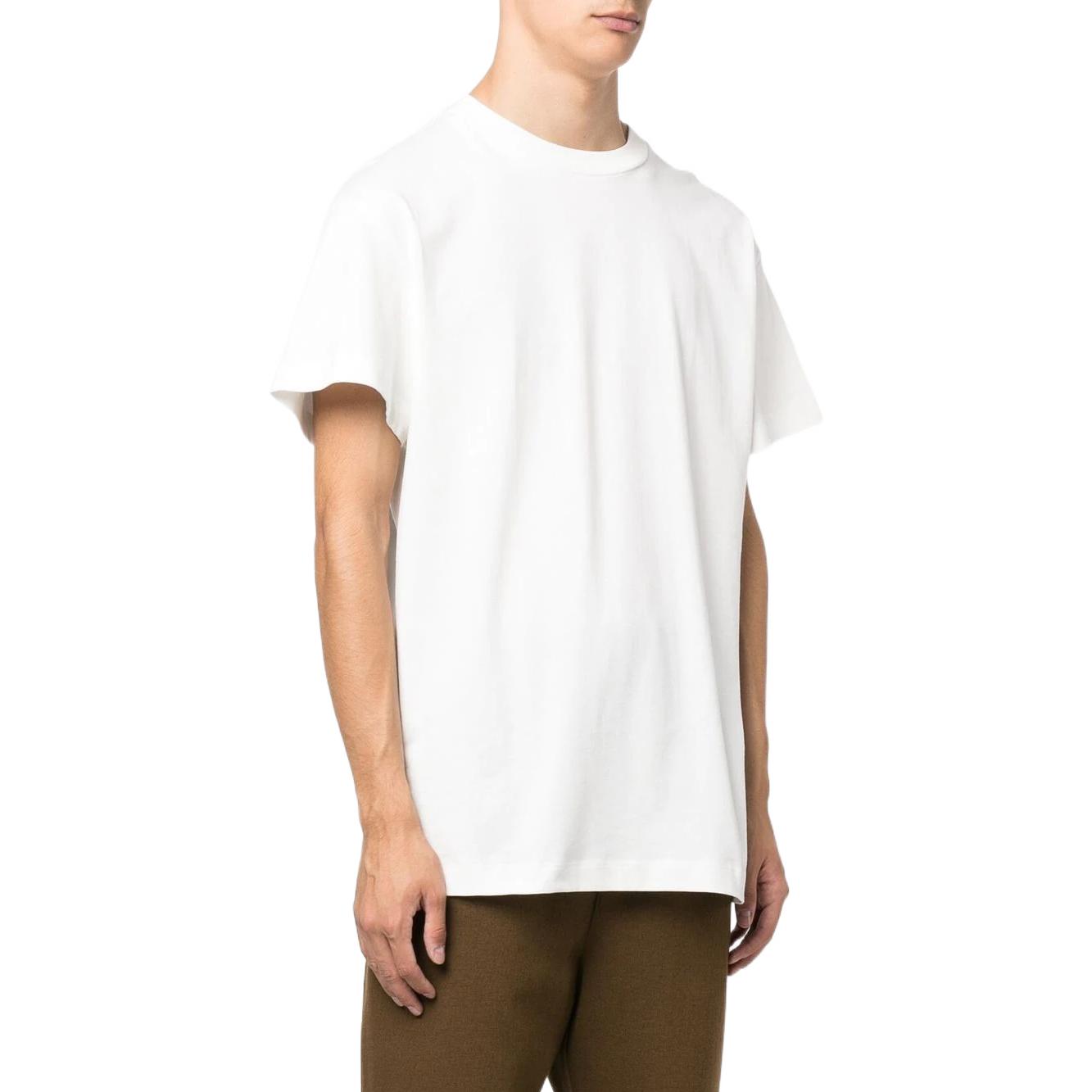 Purchase JIL SANDER 2022秋冬男女同款白色logo贴标设计圆领T恤。 J47GC0001J45048100