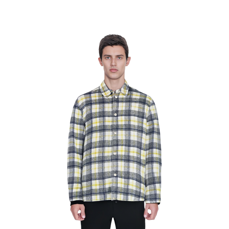 Details for Jil Sander FW22 White Checkered Single-Breasted Long-Sleeve Jacket Men. J47BN0008J40012