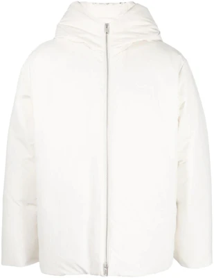 JIL SANDER FW22 White Solid Color Hooded Jacket J47AF0004J70008 Buy JIL SANDER FW22 White Solid Color Hooded Jacket J47AF0004J70008