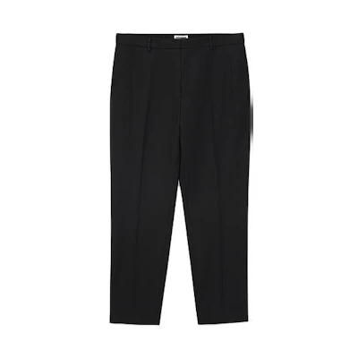 JIL SANDER FW23 Loose Fit Solid Color Casual Pants Black. J21KA0011J700011-BLACK