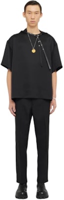 JIL SANDER FW23 Loose Fit Solid Color Casual Pants Black. J21KA0011J700011-BLACK Shop JIL SANDER FW23 Loose Fit Solid Color Casual Pants Black. J21KA0011J700011-BLACK