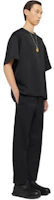 Purchase JIL SANDER FW23 寬鬆版純色休閒長褲 黑色. J21KA0011J700011-BLACK