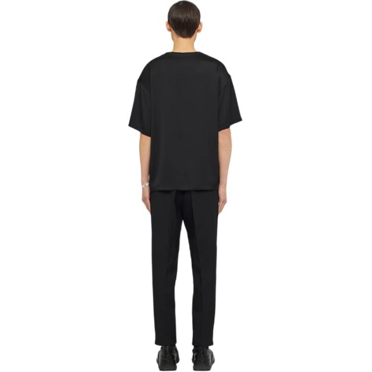 Details for JIL SANDER FW23  Loose Fit Solid Color Casual Pants Black. J21KA0011J700011-BLACK