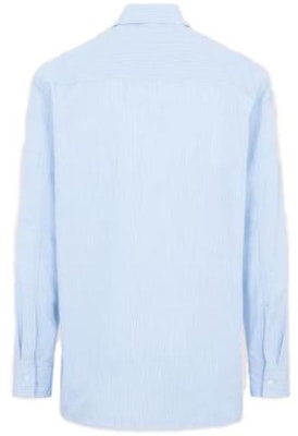 JIL SANDER FW23 Monday Cotton Embroidered Long Sleeve Shirt Blue J24DL0103J45174494 Lookbook JIL SANDER FW23 Monday Cotton Embroidered Long Sleeve Shirt Blue J24DL0103J45174494