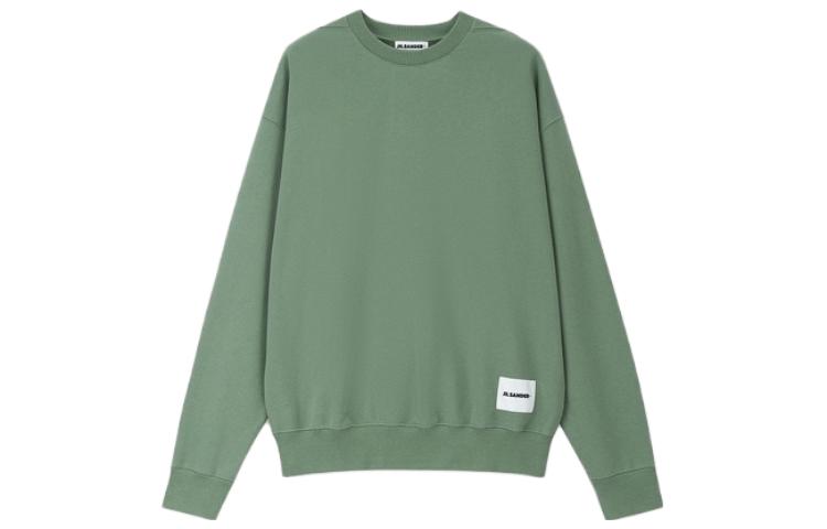 Jil Sander FW23 Oversized Crewneck Sweatshirt in Dark Sage J47GU0104J20039-DARKSAGE