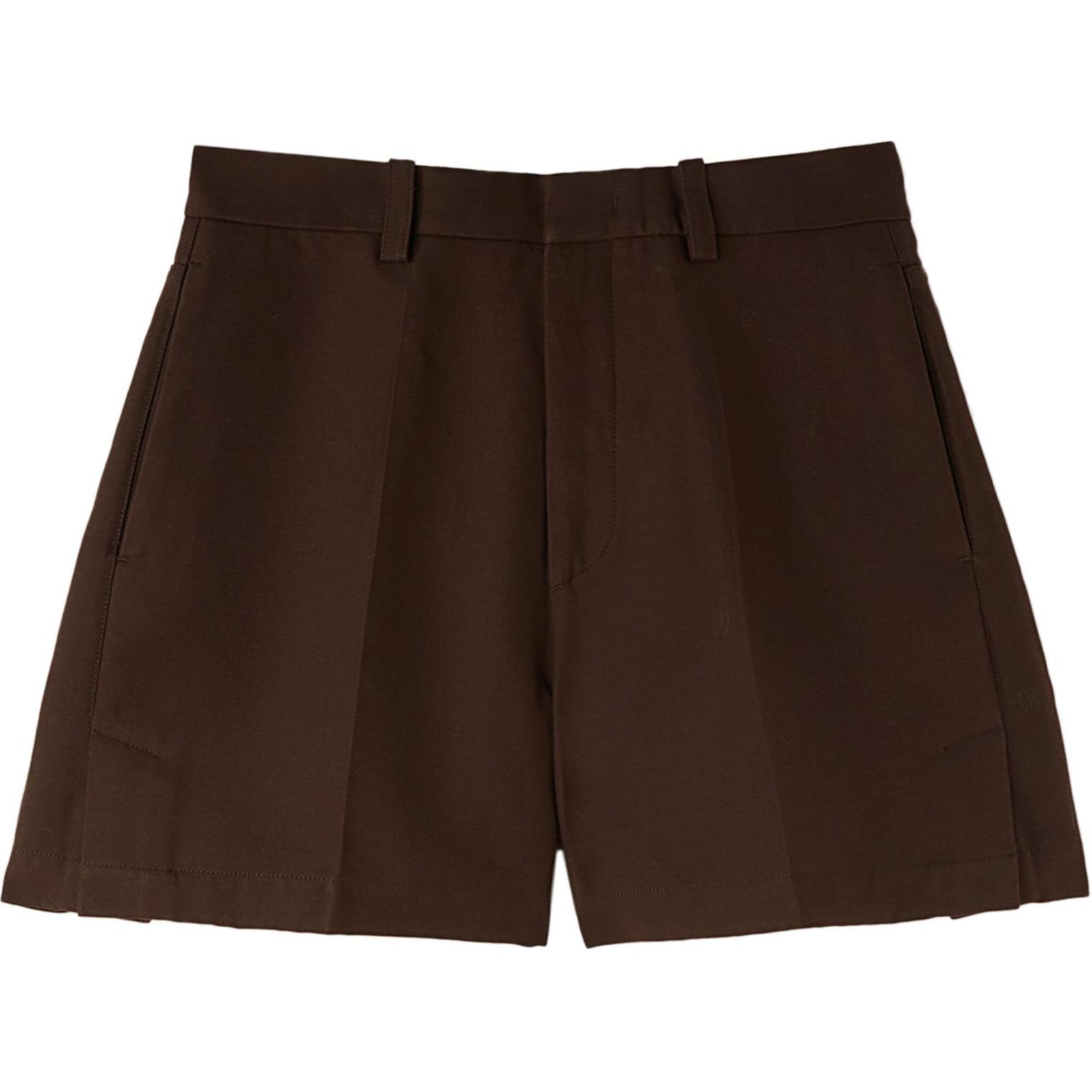 JIL SANDER FW24  High-Waist Casual Shorts Cedar Brown J22KA0169J45078-BROWN