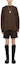 Lookbook JIL SANDER FW24 High-Waist Casual Shorts Cedar Brown J22KA0169J45078-BROWN