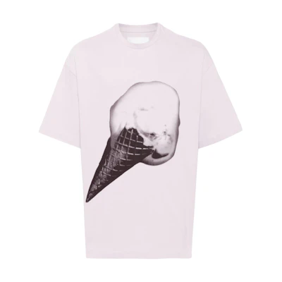 Jil Sander FW24 Purple Loose-Fit Printed Short-Sleeve T-Shirt. J61GC0003J20219-PURPLE