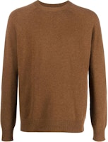 JIL SANDER FW24 Brown Crewneck Knit Pullover Long-Sleeve Sweater J22GP0133J13264-BROWN JIL SANDER FW24 Brown Crewneck Knit Pullover Long-Sleeve Sweater J22GP0133J13264-BROWN