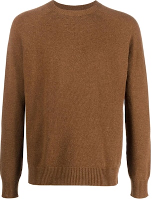 JIL SANDER FW24 Brown Crewneck Knit Pullover Long-Sleeve Sweater J22GP0133J13264-BROWN Order JIL SANDER FW24 Brown Crewneck Knit Pullover Long-Sleeve Sweater J22GP0133J13264-BROWN