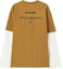Order JIL SANDER FW24 Loose Fit Layered Long Sleeve Brown Crewneck Tee J61GC0001-J20086-227