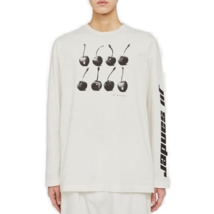 Lookbook JIL SANDER Baju Sejuk Corak Geometri Putih J21GC0135J20119140L