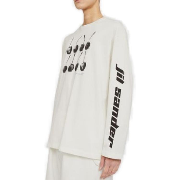 Purchase JIL SANDER Baju Sejuk Corak Geometri Putih J21GC0135J20119140L