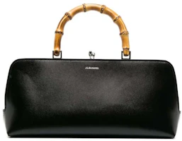 Jil Sander Goji Small Bamboo Top Handle Bag Black Jil Sander Goji Small Bamboo Top Handle Bag Black