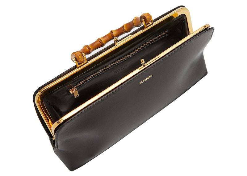 Lookbook Jil Sander 黑色山楂小竹手柄包