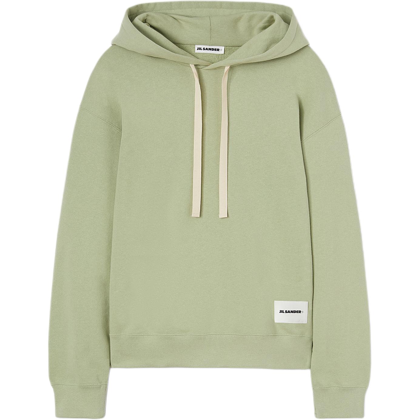 JIL SANDER Green Solid Pullover Hoodie Long Sleeve J47GU0105-J20039-334