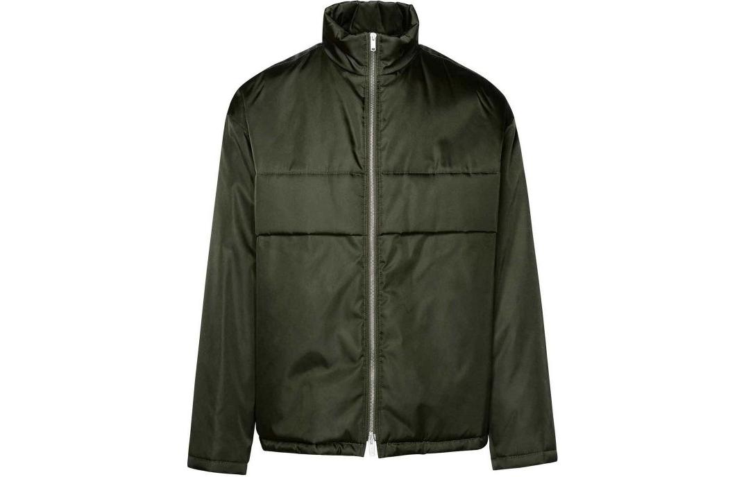 JIL SANDER Green Zip-Up Stand Collar Jacket J22BN0197-J70147-302