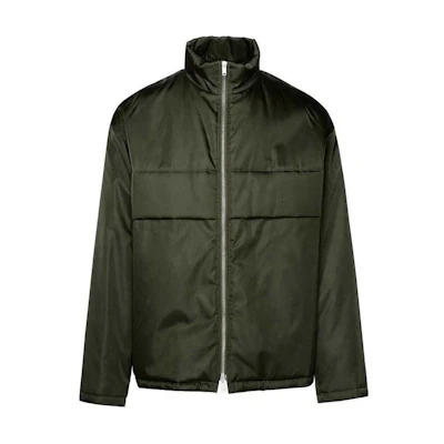 JIL SANDER Green Zip-Up Stand Collar Jacket J22BN0197-J70147-302