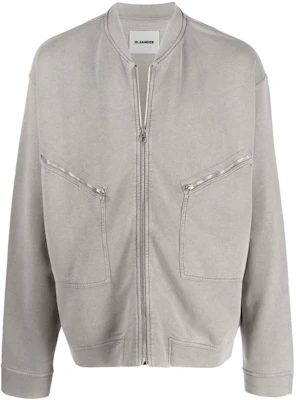 Jil Sander Jaket Bomber Rajut Kelabu Lelaki JSMU707003MU249208A Buy Jil Sander Jaket Bomber Rajut Kelabu Lelaki JSMU707003MU249208A