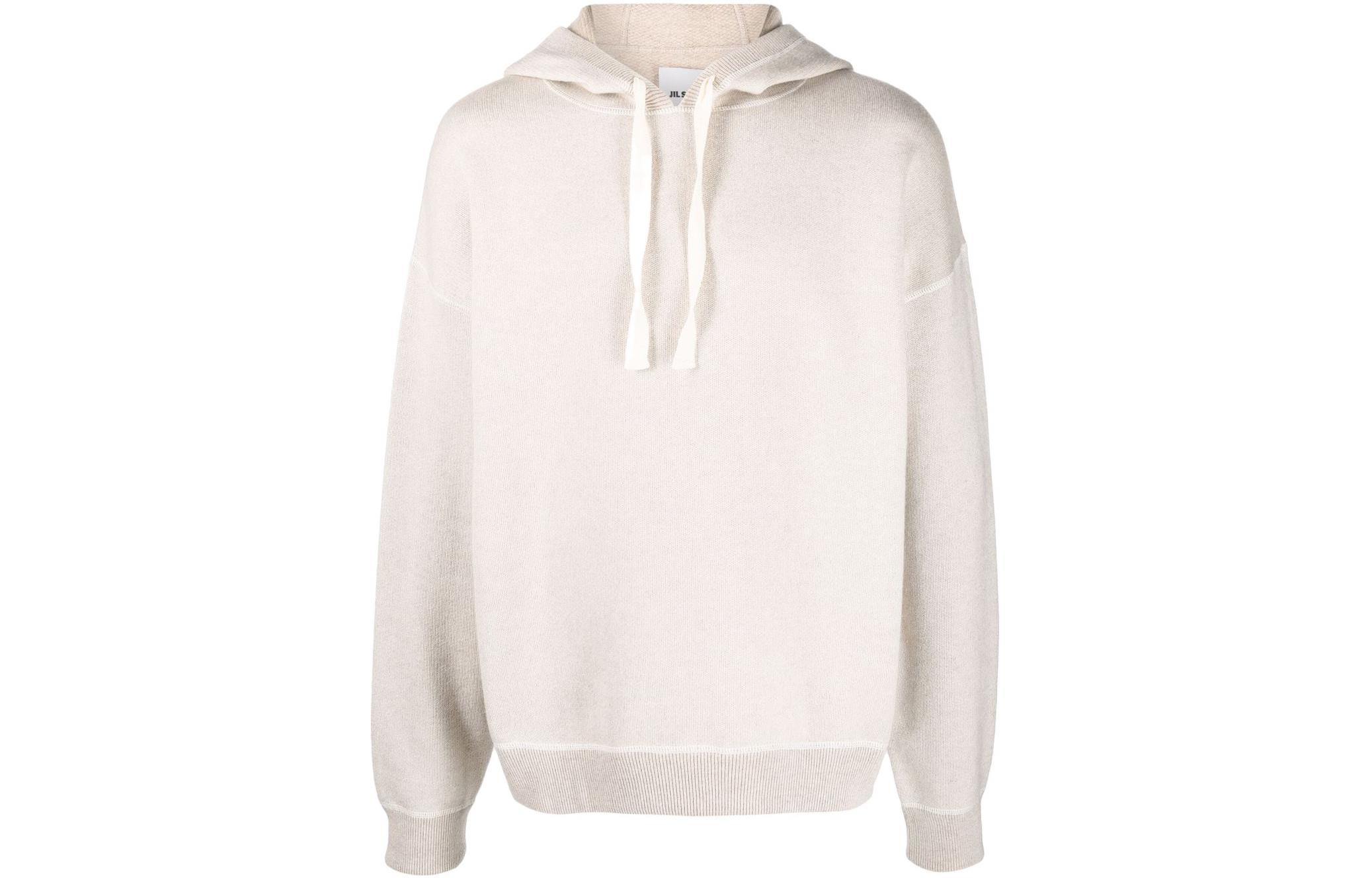 JIL SANDER Hooded Knit Wool Cashmere Sweater Beige JPUU751501MUY11038-280