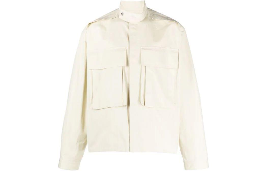 Jil Sander Light Green Jacket with Front Flap Pocket Design J21BN0155J45202-GREEN