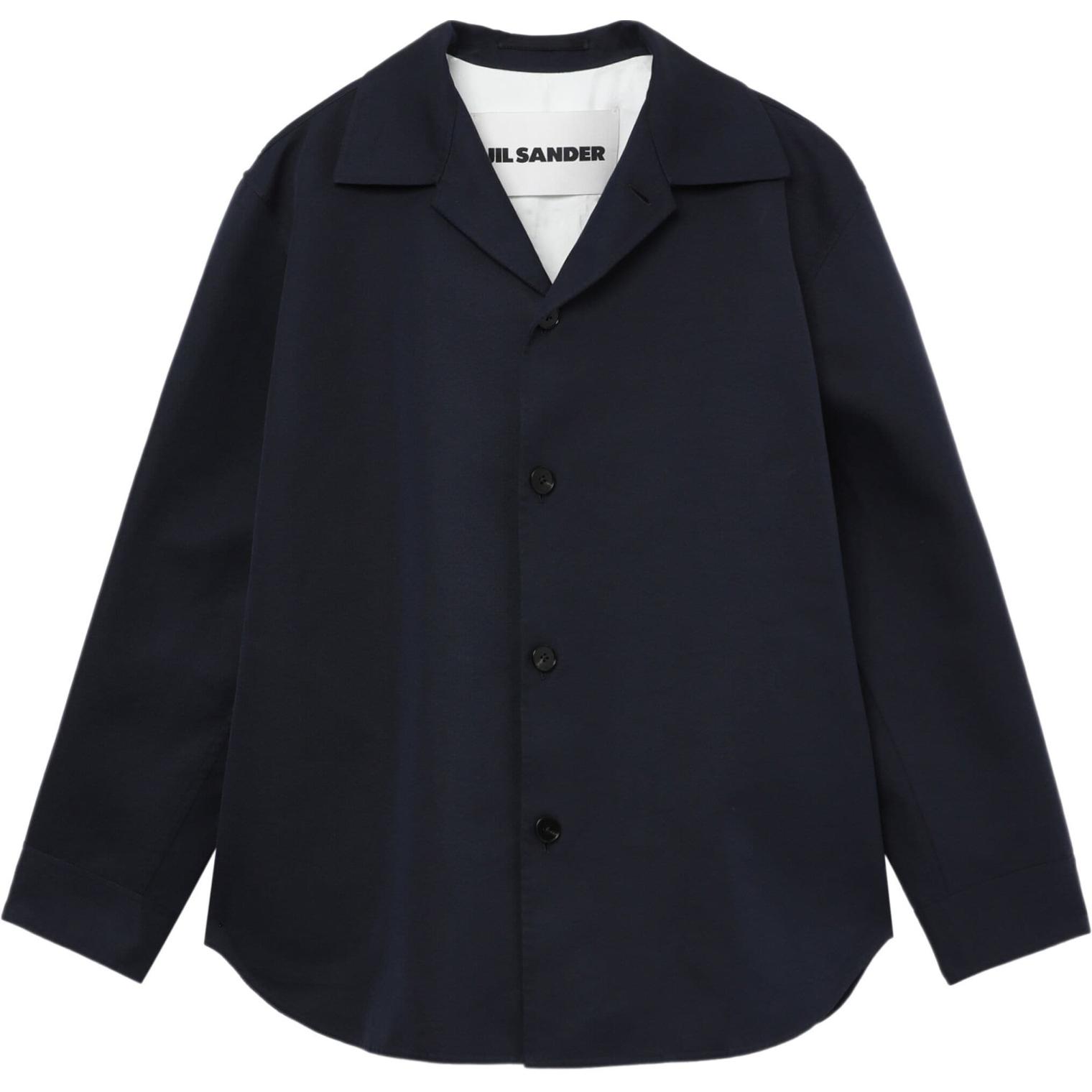 JIL SANDER Lightweight Long-Sleeve Solid Blue Jacket J23BN0006J45216-BLUE