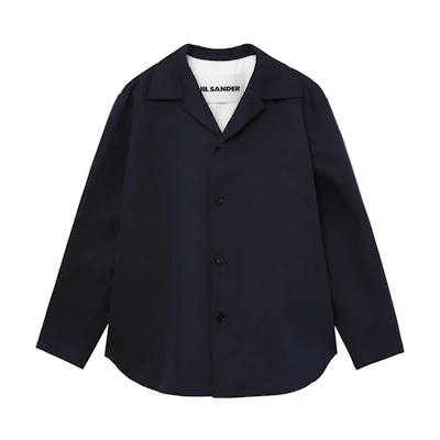JIL SANDER Lightweight Long-Sleeve Solid Blue Jacket J23BN0006J45216-BLUE