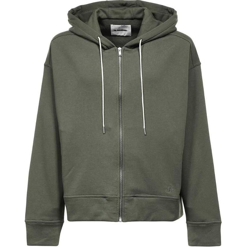 JIL SANDER Logo Hooded Jacket Men’s Grey J47GU0006J45050-315